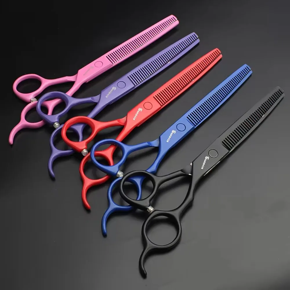 Hairdressing Professional Scissors 7 Inch 440C Steel Dedicated Clippers Barber Specificlied Shears Hair Cutting Tools