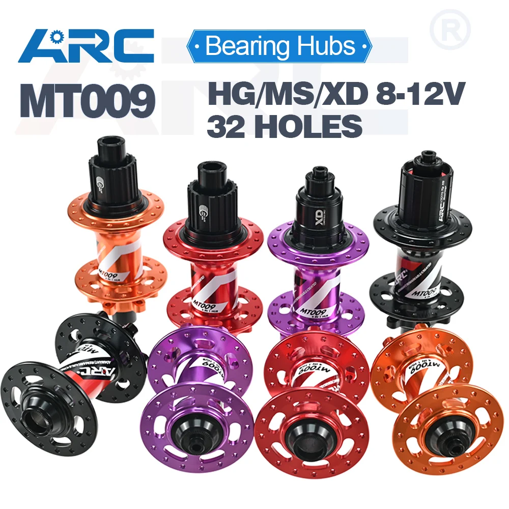 

ARC MT009 NEWEST 32 Holes MTB Hub 6 Pawls 3 Teeth 114 Clicks Bike Bicycle Hub K7 12 Speed Bearing Hub With HG MS Sram XD 12V