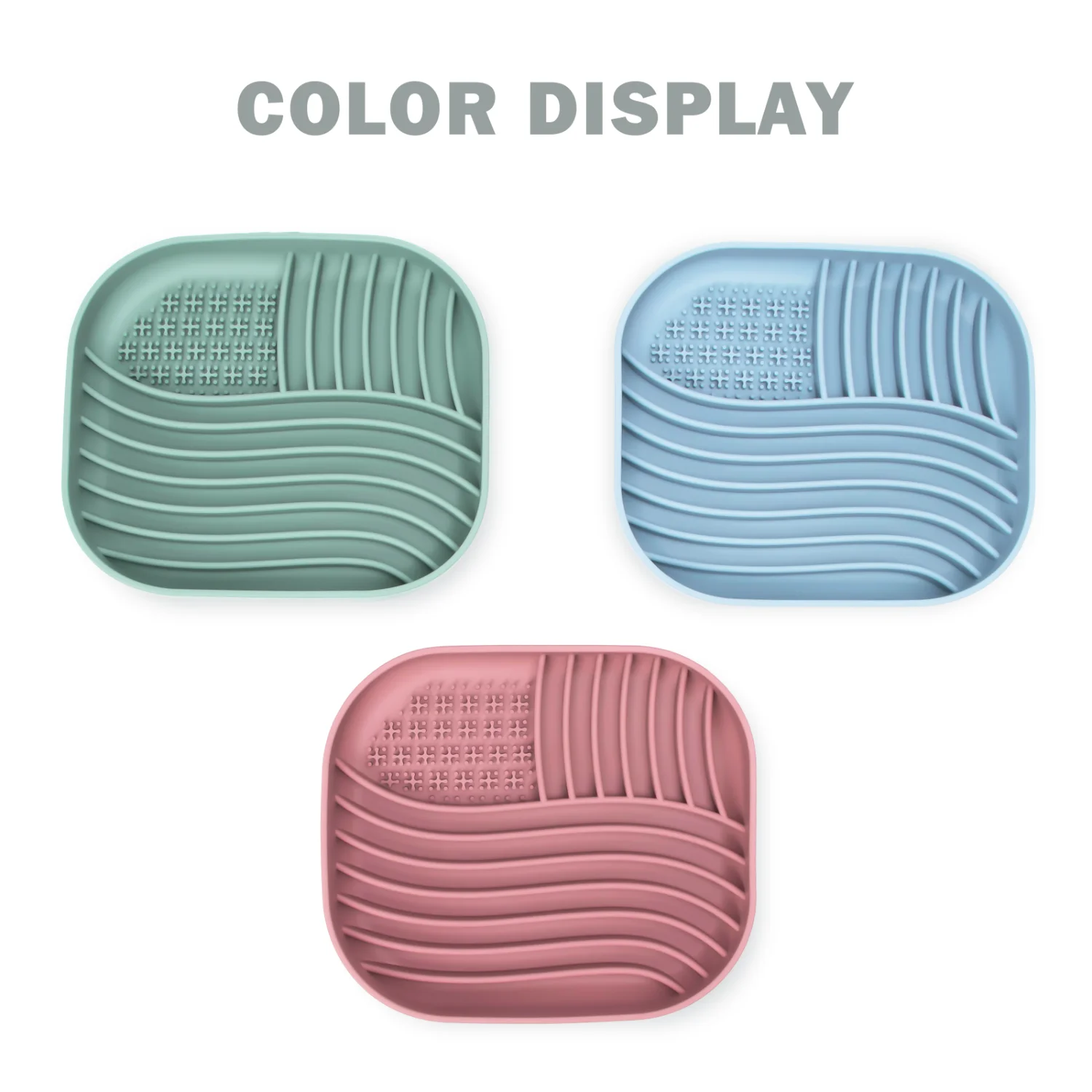 Silicone Slow Feeder Anxiety Relief Licking Pad Lick Mat For Dog Silicone Lick Mat Pad Silicone Dog Bowl Cermatic cat bowl Cats