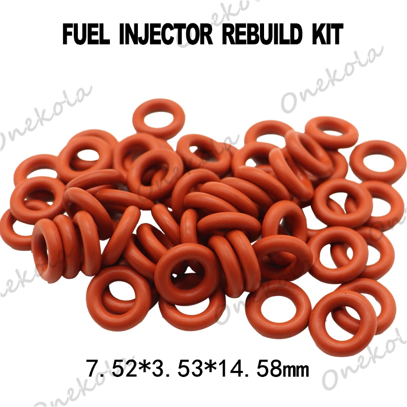 500pieces Fuel injector lower orings rubber seal 7.52*3.53*14.58MM for Honda ACCORD CRV Civic Hybrid 16450-RAA-A01