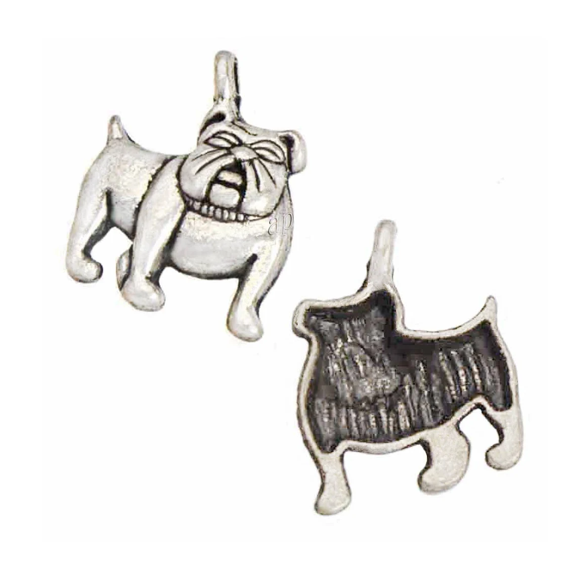 Metal Charms Handmade Fittings Metal Dog 17mm Diy Earring Bracelets Make Up 50pcs/bag 2023  Jewellery Crafts Wholesale Supplies