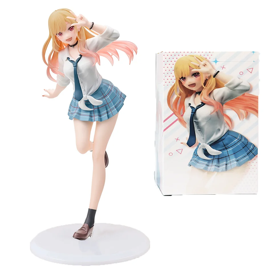 Original My Dress Up Darling Kitagawa Marin Figur Schuluniform Dress Up Stehendes Modell Spielzeug Geschenk Action Figur Für Kinder PVC