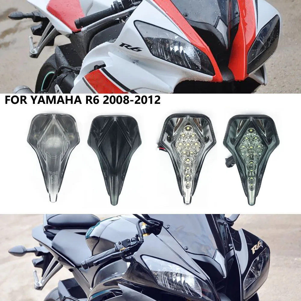 For YAMAHA YZF R6 2008-2012 Motorcycle Accessories Front Center Marker LED Pilot Light Headlight Headlamp Fog Lamp Head Light