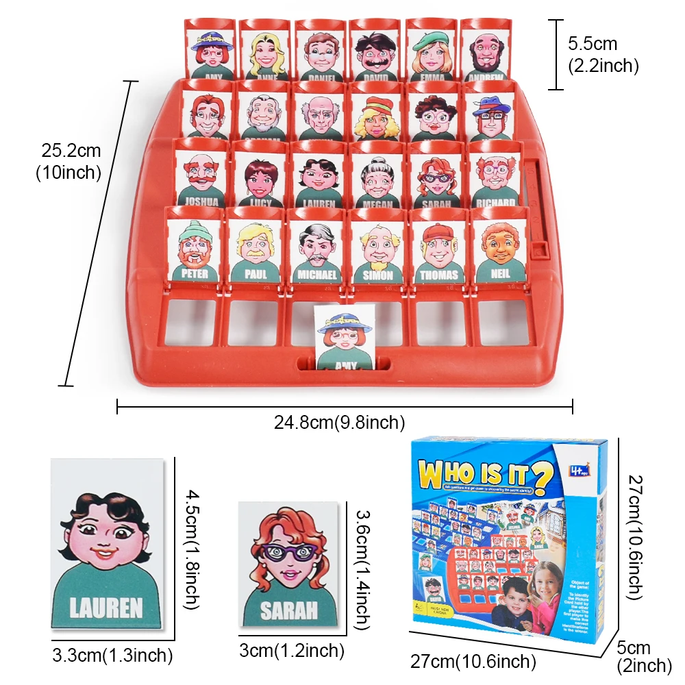 Guessing Characters Table Games Guess Who I Am Board Game Exercise Kids Logic Training Thinking,Parent Child Interaction Toys