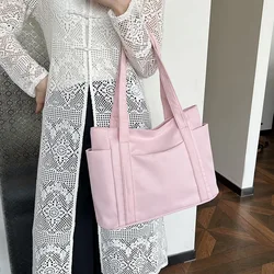 Sac fourre-tout léger pour maman, sac à main décontracté et minimaliste, sac à main pour documents macarons, grande capacité, sac à main à l'initiative de la maman, nouvelle mode