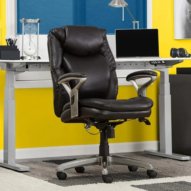 #   Serta Anniston Wellness By Design Mid Office AIR Tecnología Lumbar, Silla ergonómica para computadora con soporte para la parte inferior de la espalda, unida
