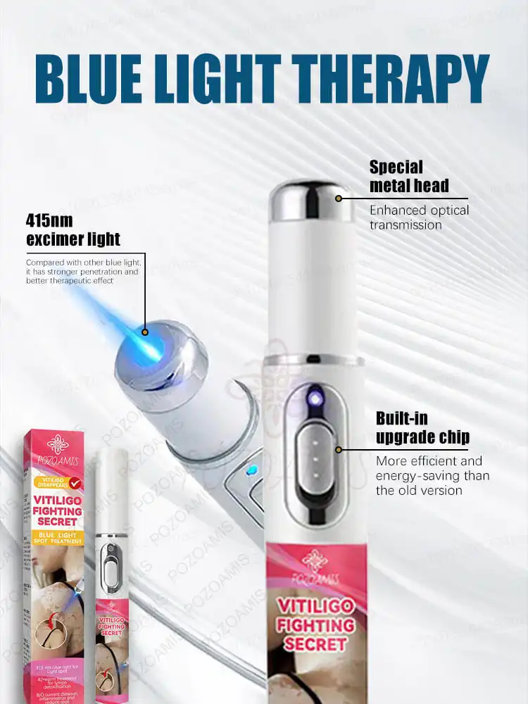 The laser pen is gentle and only acts on the ʷʰⁱᵗᵉ ˢᵖᵒᵗˢ ʷⁱᵗʰᵒᵘᵗ ᵈᵃᵐᵃᵍⁱⁿᵍ ʰᵉᵃˡᵗʰʸ ˢᵏⁱⁿ‧