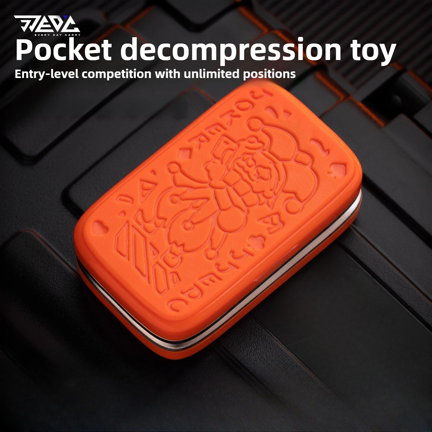 

JJedc Clown Beginner's Guide To Competitive Unlimited Position Mechanical Metal Fingertip Card Pushing Decompression Toy