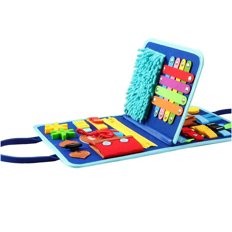 ABUI-Multi-Use Busy Sensory Fidget Blanket For Adults With Dementia, Dementia Activities For Seniors, Alzheimer' S Products
