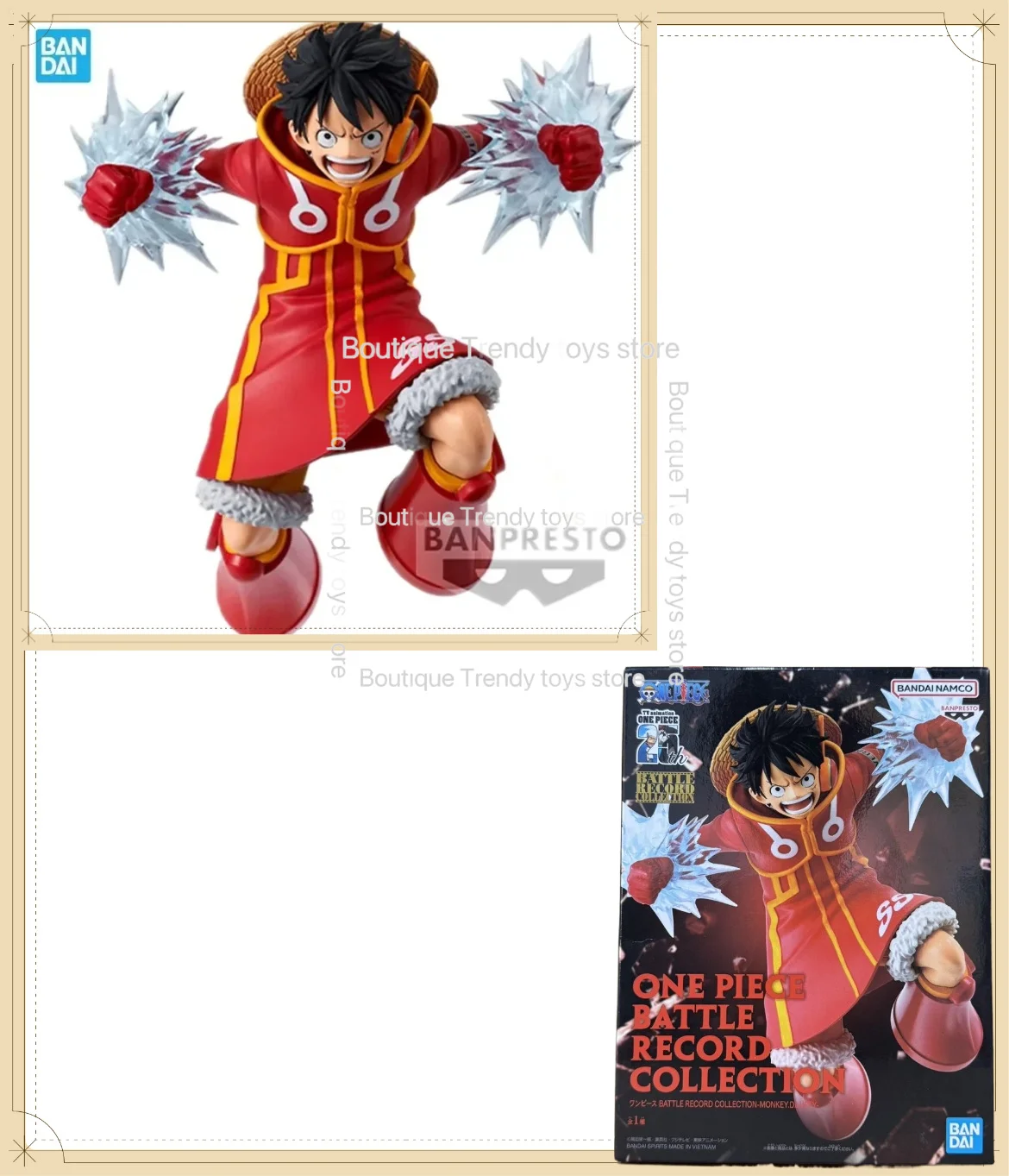 Bandai Original Banpresto Anime One Piece Luffy Moment Of Battle PVC Action Figure Collection Model Toys Gifts