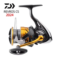 Carrete de pesca giratorio DAIWA REVROS LT, carrete de Baitcasting, arrastre 5 + 1BB, 5-12KG, baja relación de engranaje, ruedas de agua salada
