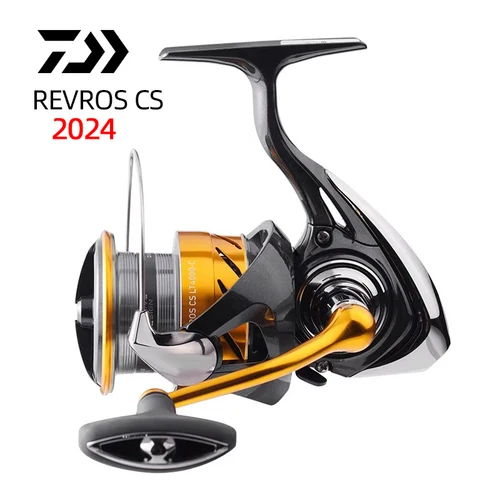 Carrete de pesca giratorio DAIWA REVROS LT, carrete de Baitcasting, arrastre 5 + 1BB, 5-12KG, baja relación de engranaje, ruedas de agua salada