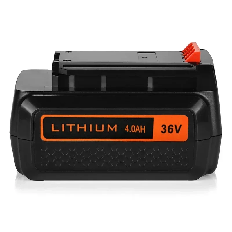 36V/40V 4000mAh Li-ion Replacement Battery for  Black&Decker LBXR36 LBX2040 LBX36 BL1336L BL2036 BL2036L BL1336 LED Indicator