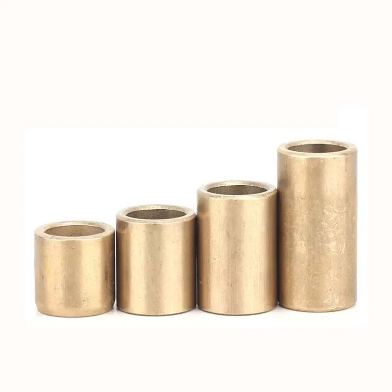 10Pcs Self-Lubricating Bearing Powder Metallurgy Oil Brass Bushing Guide Sleeve Precision Copper Base Bearing Inner Diameter 4mm