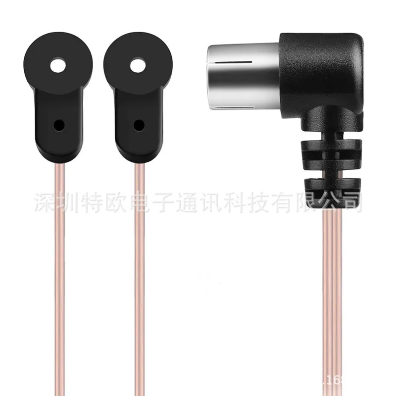 2m FM Radio Antenna 75 Ohm Dipole Indoor Antenna HD Aerial Receiver PAL To F Female Jack RF Coax Adapter Connector ﻿
