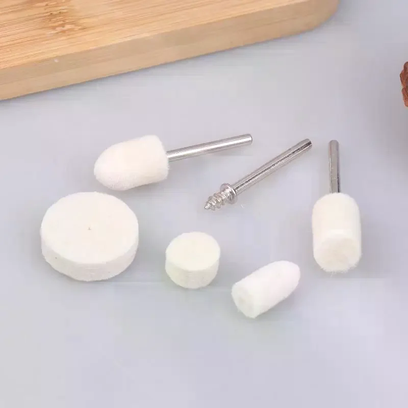 

Tools 1Set Wool Felt Polishing Wheel Kit Multishape Buffing Set for Rotary Ideal for Jewelry Metal
