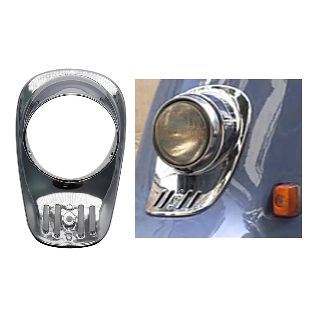 Motorcycle Headlight Cover Chrome Shell for Julio AF52 Mouldings