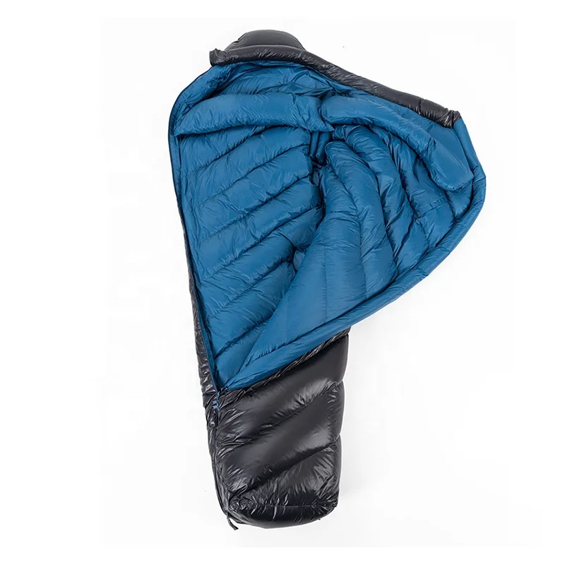 

Custom Logo Waterproof Ultralight Goose Down Mummy Single Sleeping Bag Adults 3 Season Sleeping Bag for Camping Hiking
