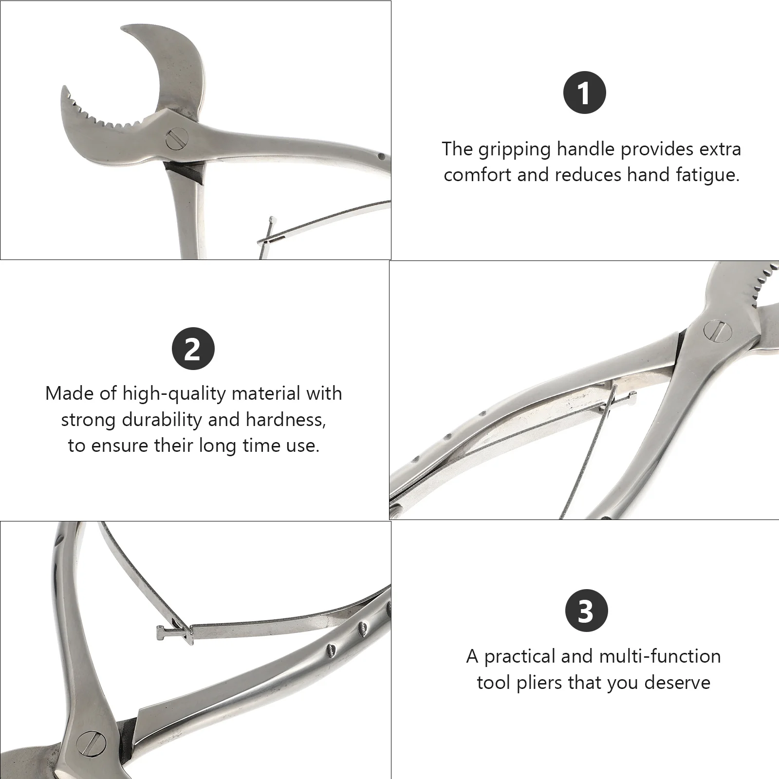 

Multi-Function Wood Splitting Pliers Durable Hardened Steel Handle Comfortable Egg Protection Tool Wood Splitting Pliers