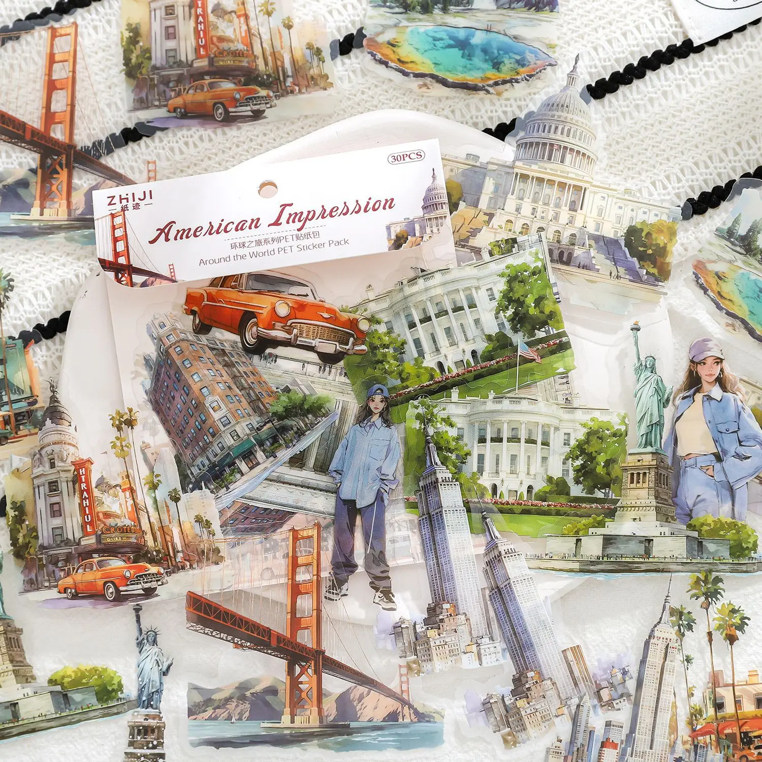 20 قطعة/1 مجموعة kawaii القرطاسية ملصقات جولة حول العالم مذكرات مخطط غير المرغوب فيه مجلة الزخرفية سكرابوكينغ ملصقات الحرفية ذاتية الصنع