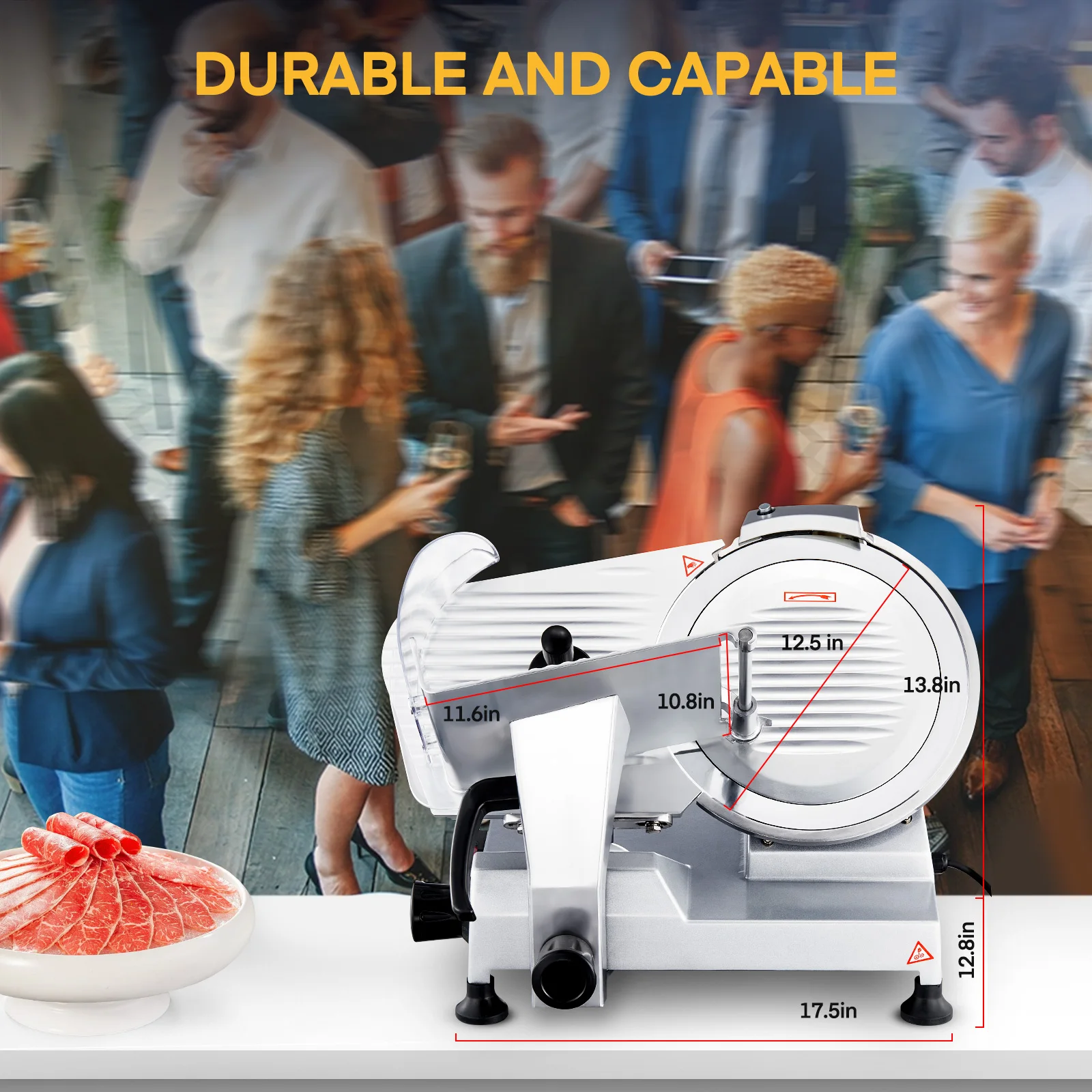 Meat Slicer Commercial, 12 Inc - Commercial Kitchen Parts & Service recension och pris