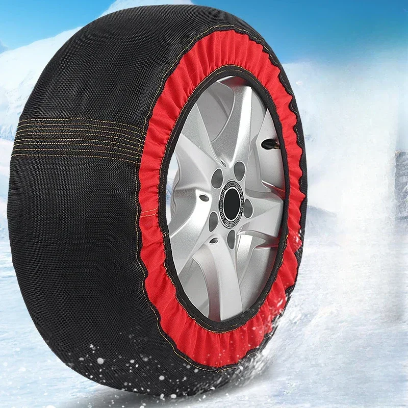 

Emergency Anti-Skid Car Wheel Chains Winter Tire Chain Snow Socks for Mercedes Benz AMG BMW Volkswagen - Car Safety Accessory