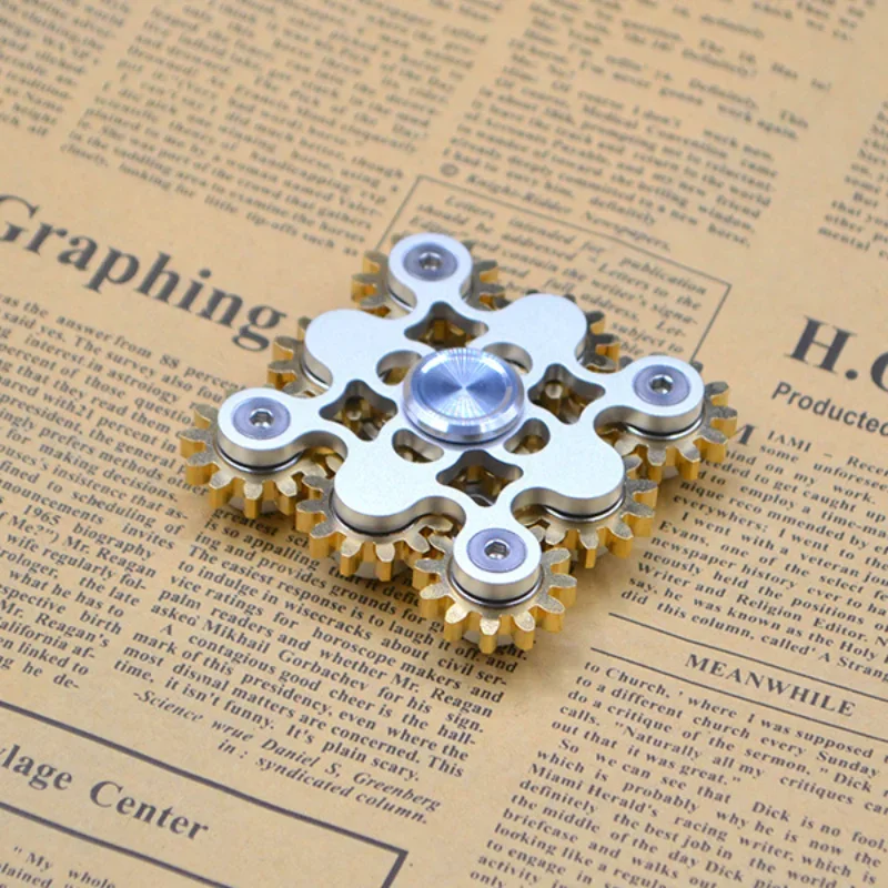 Metal Ninetooth Linkage Fingertip Spinner Fingertip Spinner Toy Adult Child Anti-stress Toy Fingertip Spinner Stress Relief Toys