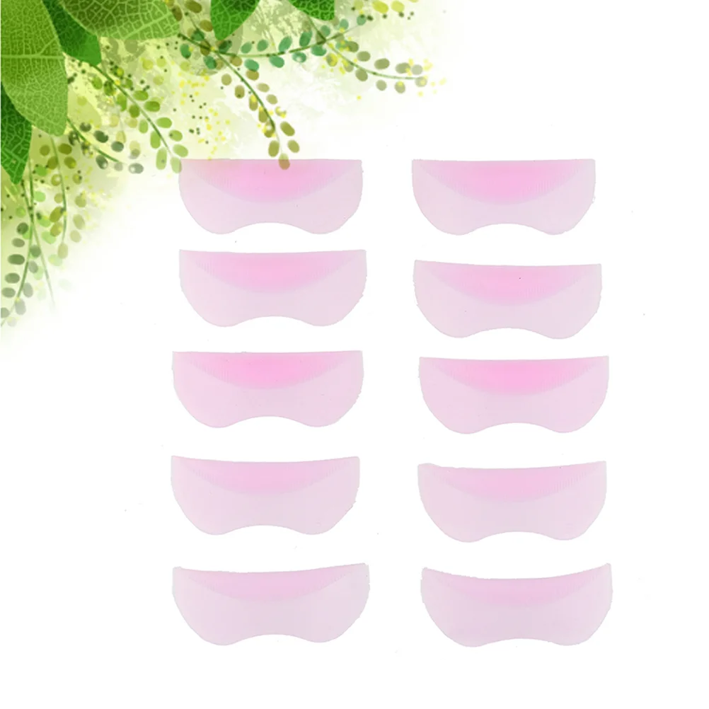 10 Pcs Lash Kit Eyelash Perm Curler Shield Pads Extension Modeling Mold Lift Pink