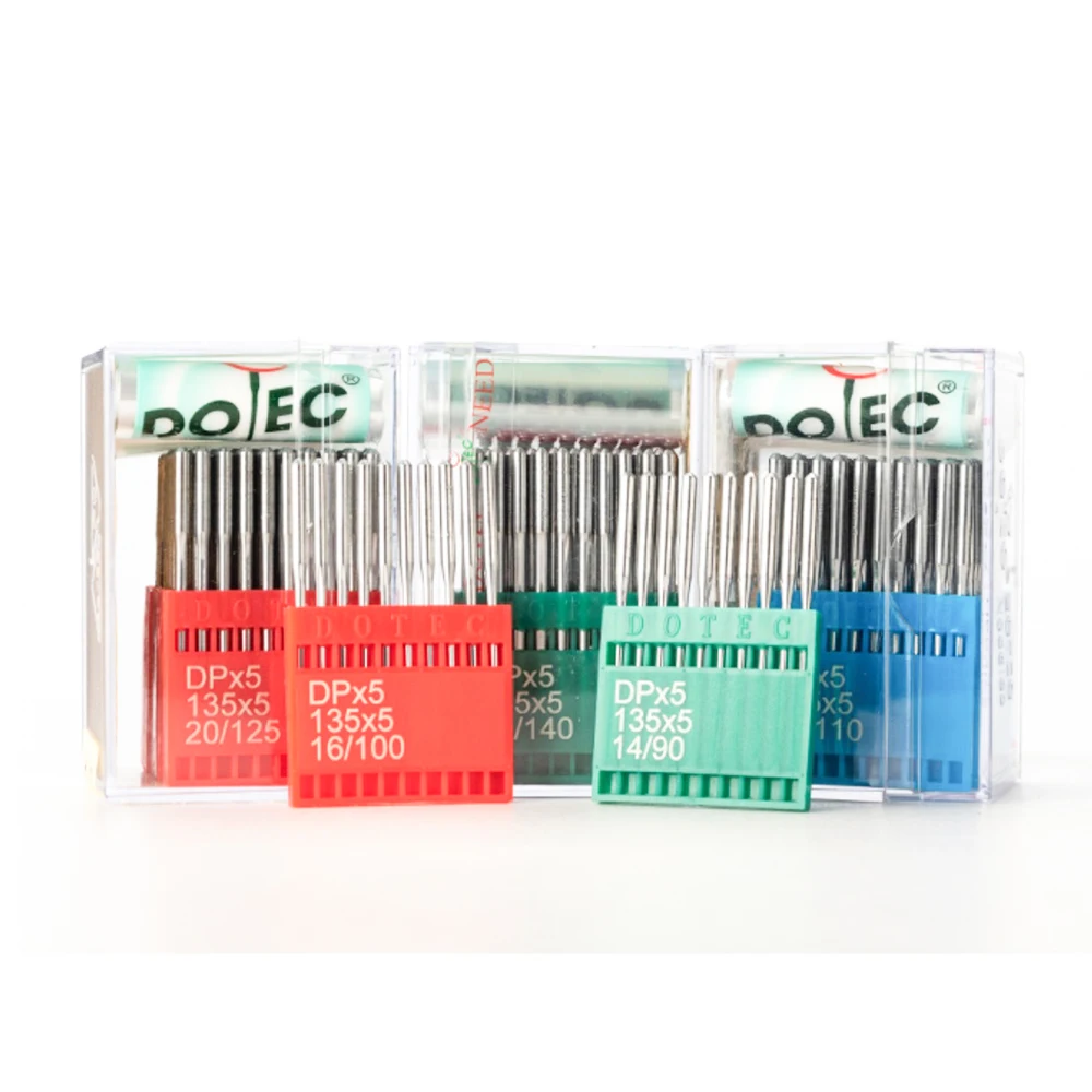 DOTEC 100PCS Sewing Needles DPx5  Twin Needle Lock Stitcher Sewing Machine  Bartack Machine Synchronous Sewing Machine Needle