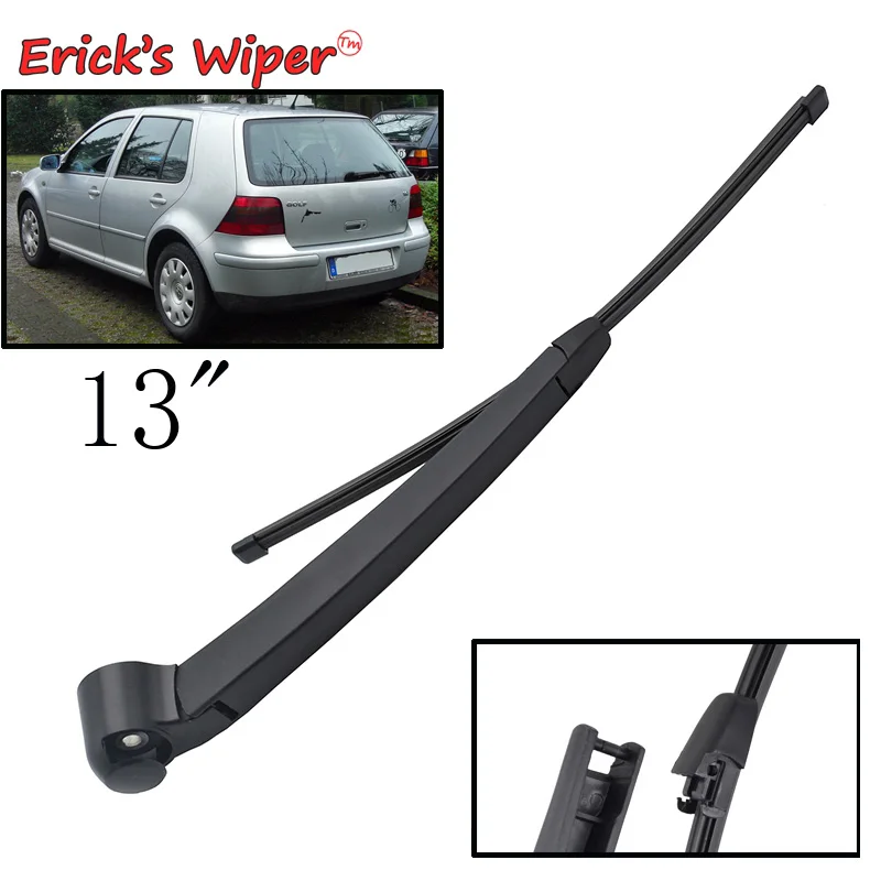 Erick's Wiper Rear Wiper, 13 ", Wiper Blade e Braço Set Kit para VW Golf 4 IV 1997-2002, pára-brisas janela traseira, escova de chuva