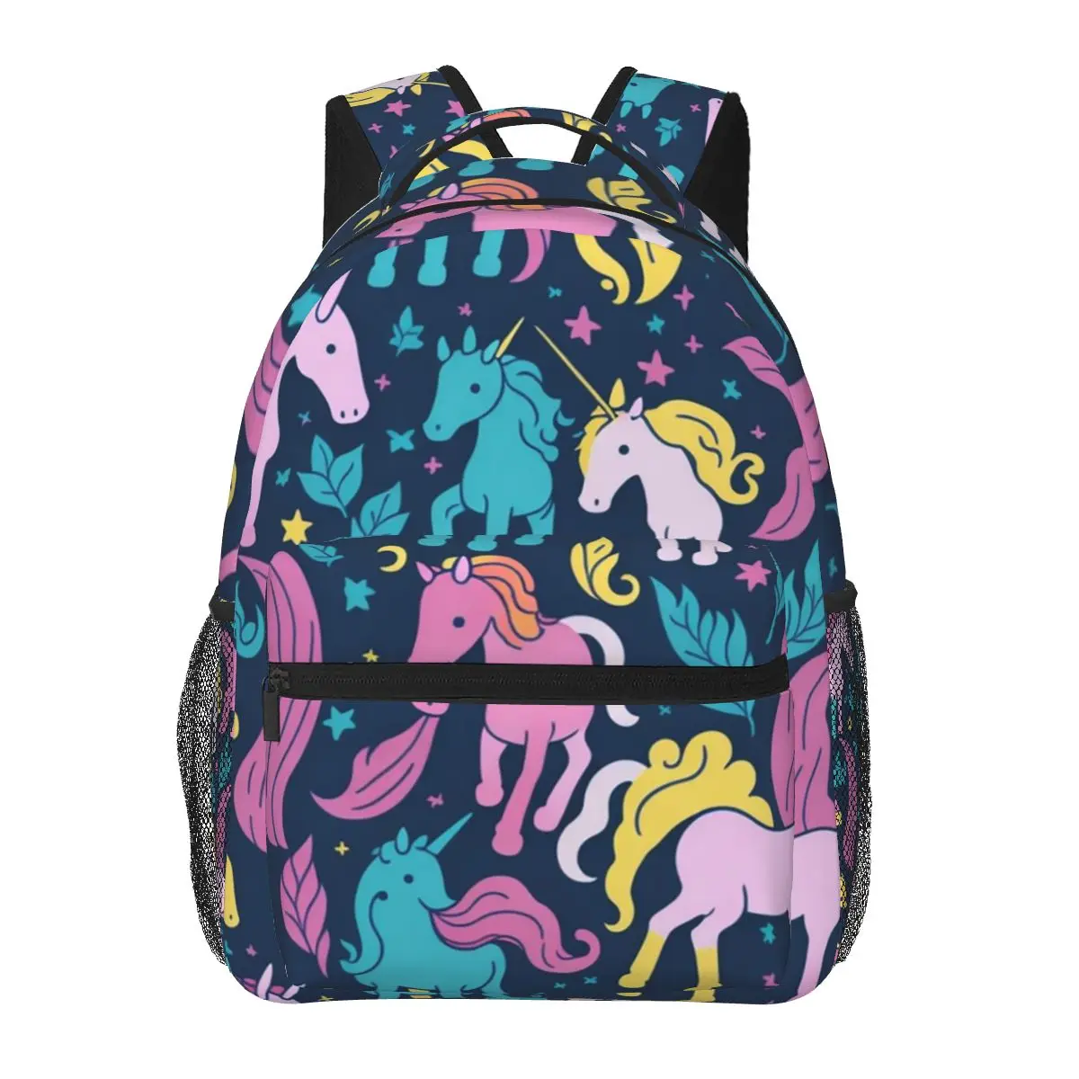 

Cartoon Colorful Unicorn Pattern Student Backpack School Bag Hiking Travel Daypack for Boys Girls Fashion Bookbag Shoulder Bags