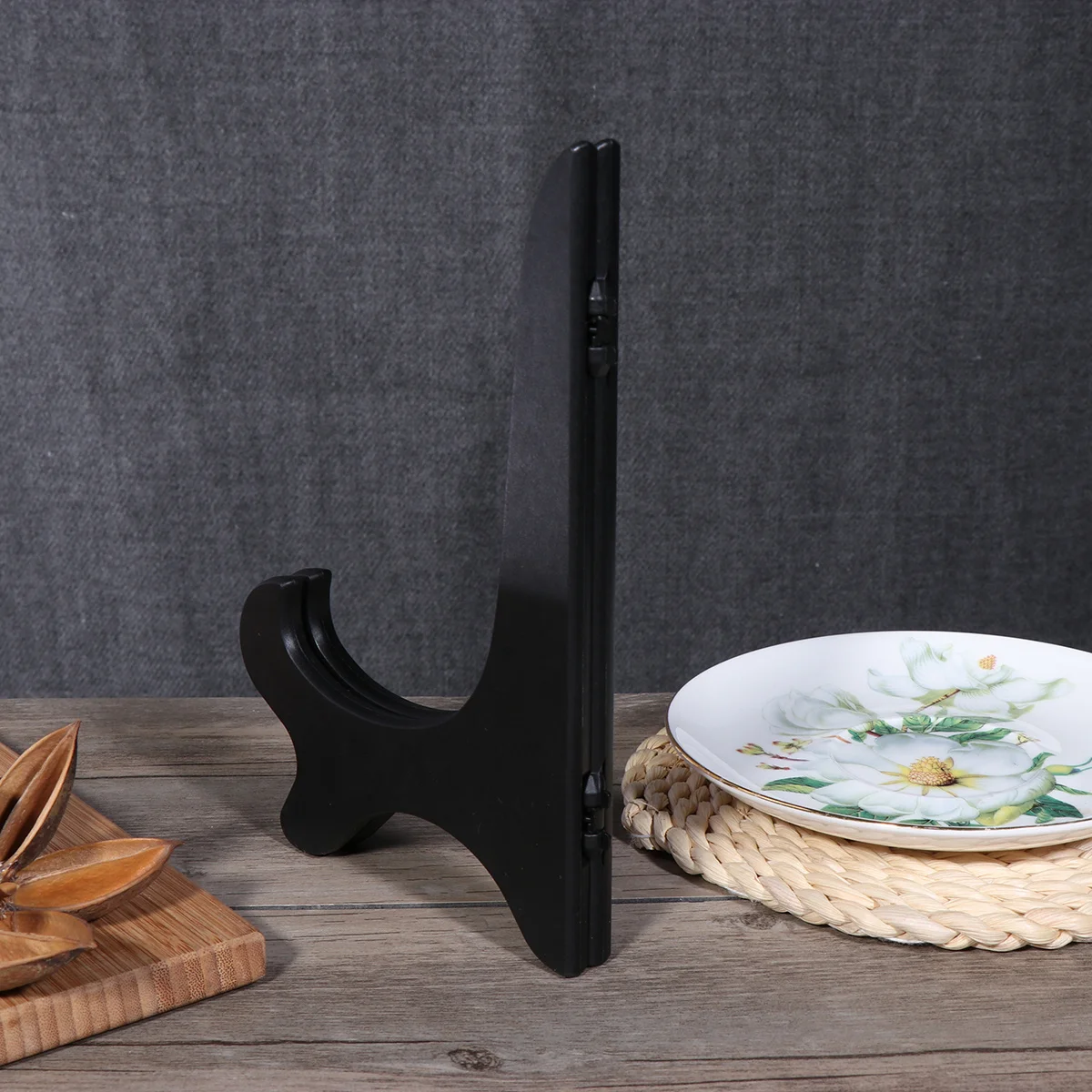 

4pcs Bowl Plate Rack Black Plastic No Installation Space Saving Kitchen Organizer Dish Drying Storage Rack For Sink Side Buffet