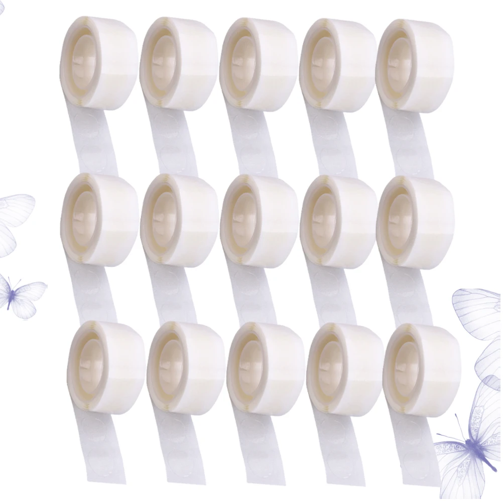 

15 Rolls 1500 Glue Points Tape Wedding Balloon Decor Craft Sticky Adhesive No Trace Sticker DIY Card Poster