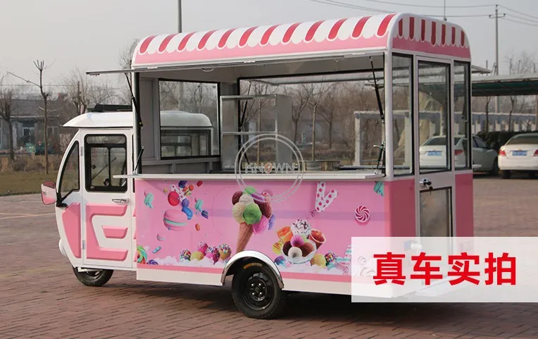 สินค้ามาใหม่! ขายร้อนที่กําหนดเอง 3.8m ยาวตู้อาหารออกแบบรถบรรทุกอาหารไฟฟ้ารถพ่วงไอศกรีมรถเข็นอาหาร