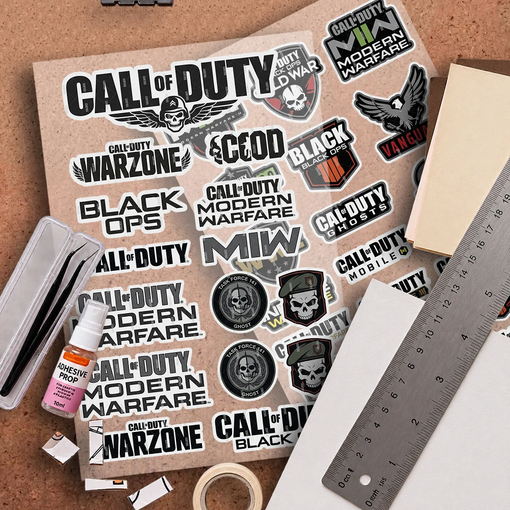 Universal Anime Reflective Stickers Safety Decals for Helmets Bikes Luggage More for  C-Call of D-Duty