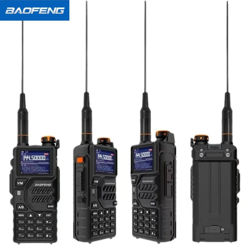 Baofeng جهاز اتصال لاسلكي UV-K5plus عالي الطاقة في الهواء الطلق جولة القيادة الذاتية Type-C شحن مباشر baofeng FM سماعة راديو Comunicador