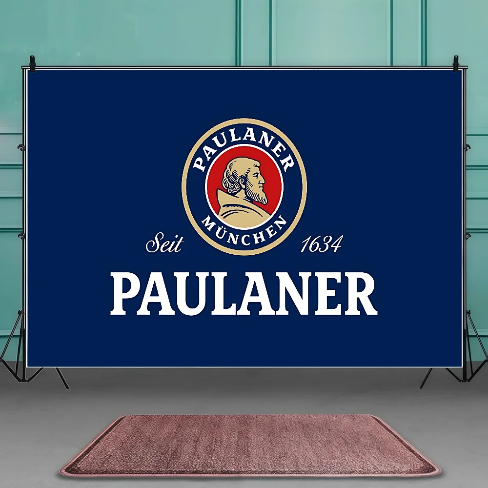 الألمانية البيرة P-Paulaners خلفية الصبي الأطفال حفلة عيد ميلاد الديكور راية الكرتون التصوير خلفية ملصق