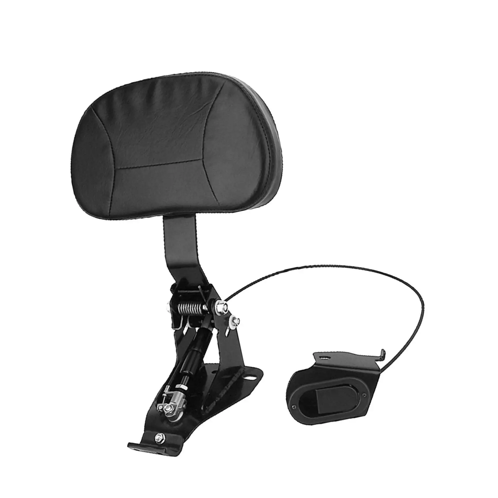 

Rider Backrest Detachable Quilted Replacement Mounting for Touring Cvo 09-23 PU Lether Quick Release Upgrade Driver Backrest