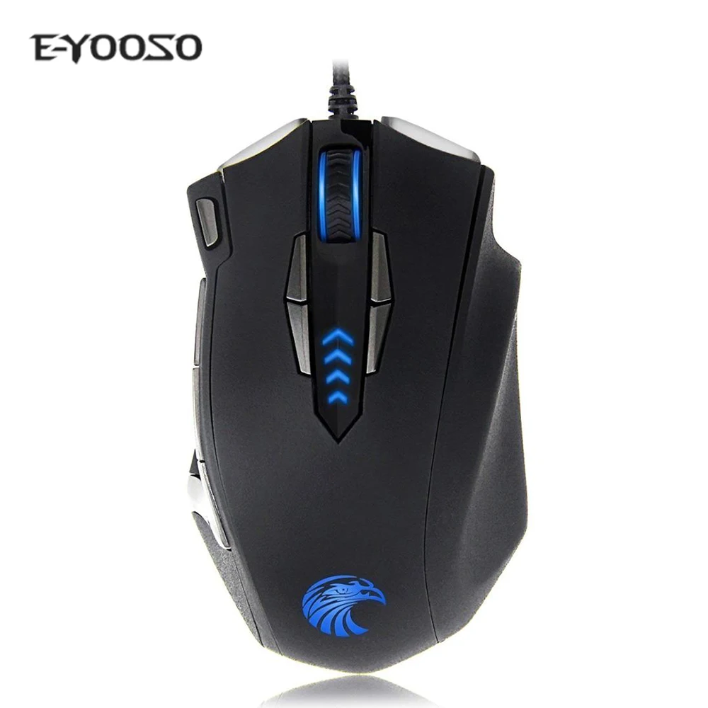 Ergonomic Wired Gaming Mouse LED 12400 DPI USB Computer Mouse Gamer RGB Mice game Mause With Backlight Cable For PC Laptop Pubg