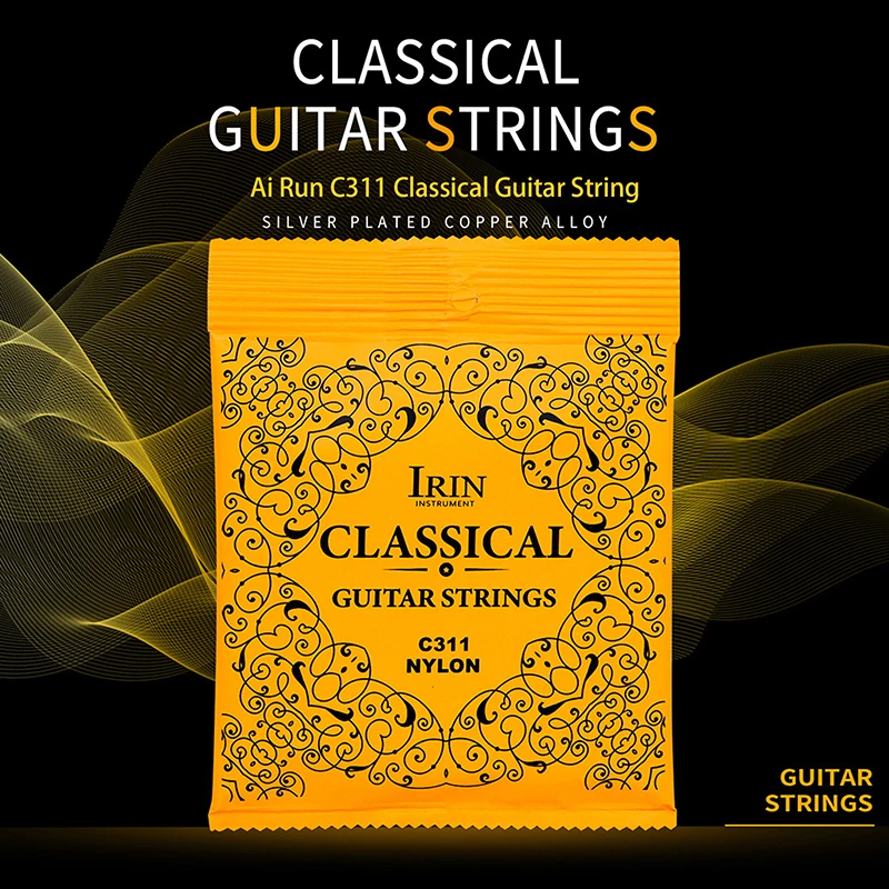Picture 3: Classical Guitar Strings C311 Nylon Core Silver Plated Copper PU Coating Classic Guitar Strings Musical Instrument Accessories