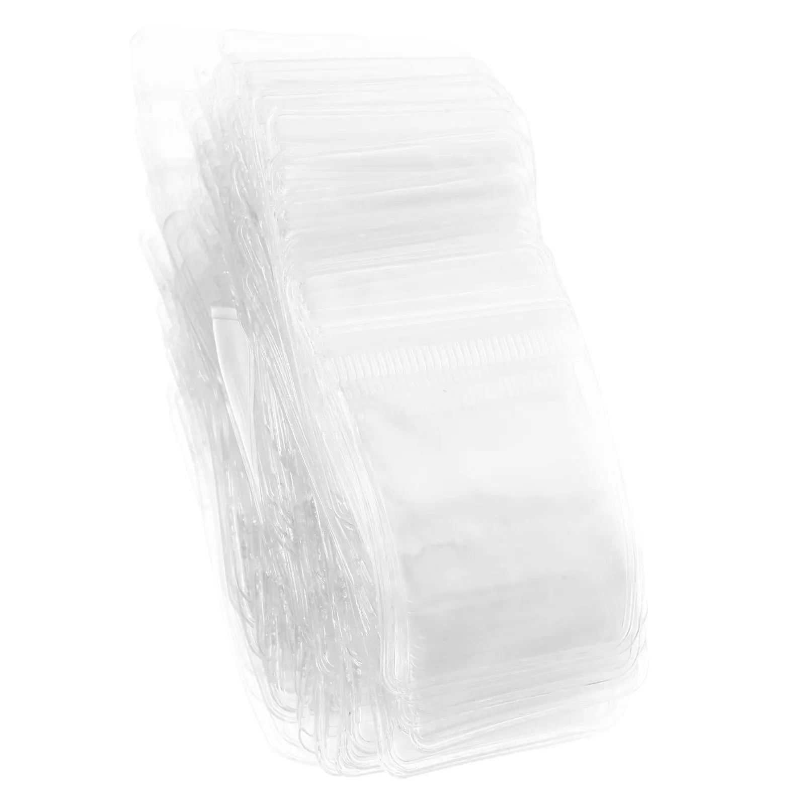 100Pcs Clear Jewelry Bag Zipper Seal Storage Pouch Compact Lightweight for Jewelry Organizing Travel Home Office Gift Packaging
