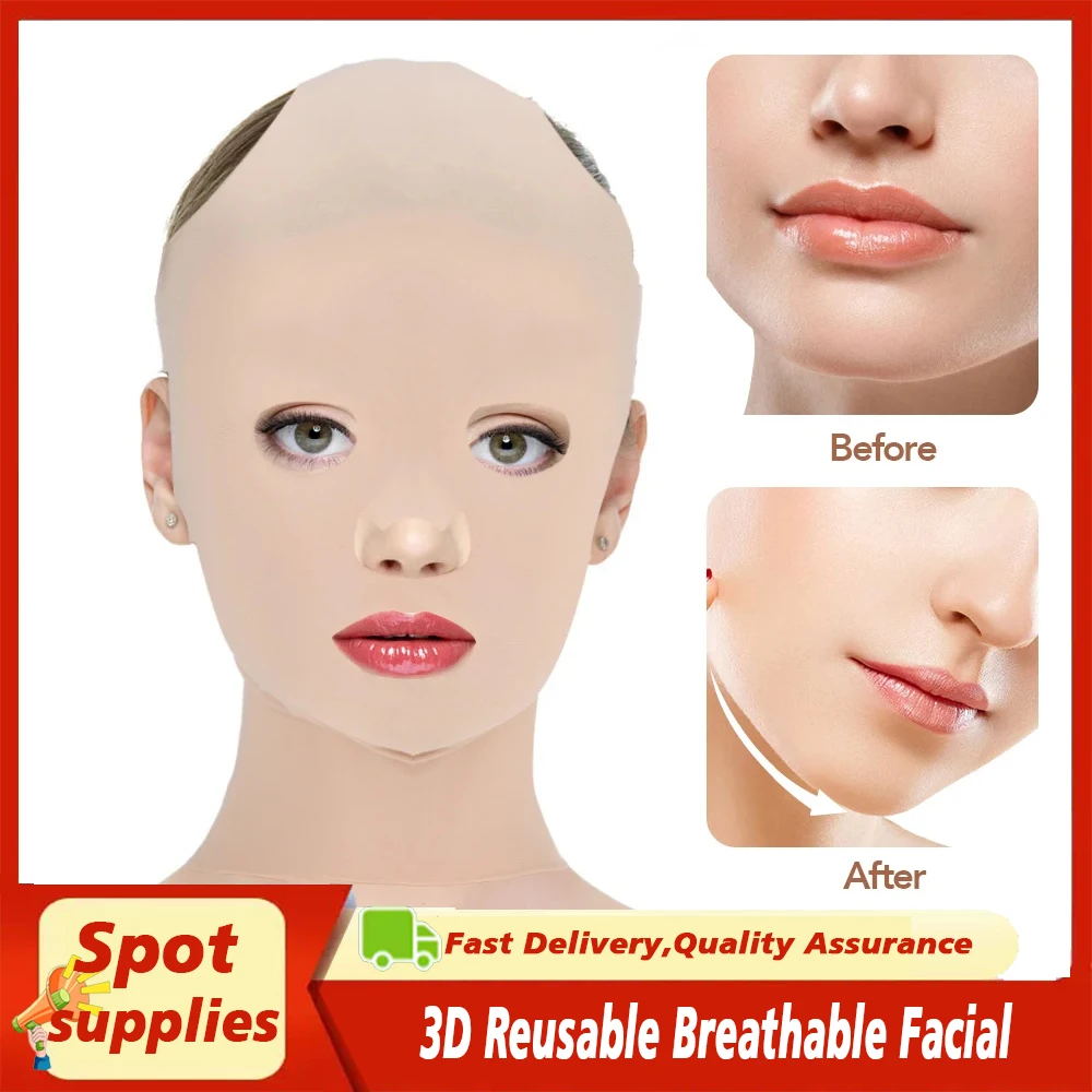 

3Women Full Face Lift Sleeping Mask Wrinkle Slimming Thining Beauty Tool3D Reusable Breathable Facial Slimming Bandage Beauty