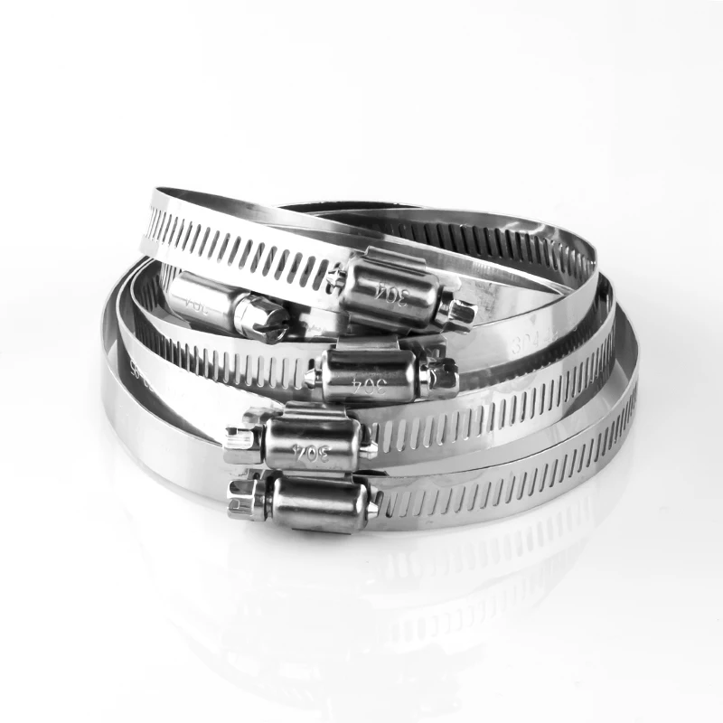 304 stainless steel hose clamp, flexible fixing clamp, water pipe clamp, ventilation pipe bundle, quick installation