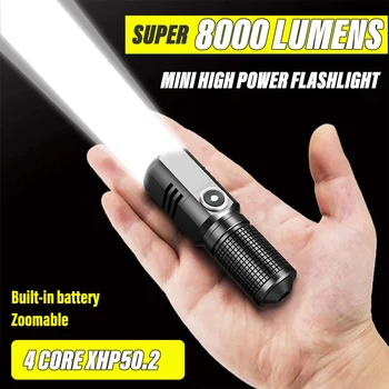 휴대용 손목 손전등 토치, 조정 가능한 손목 스트랩, LED 시계 포함, 캠핑 등산 야간 라이딩, 직송