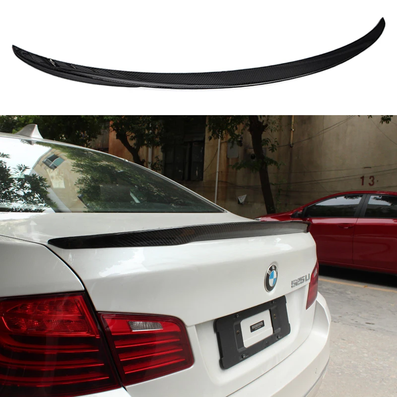 2010 - 2016 M Performance Style F10 Carbon Fiber Rear Trunk Spoiler for BMW 5 Series 518d 520i 525d 530i 535i 550i Car Styling