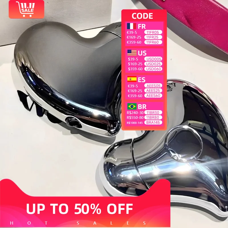 

Горячая роскошная металлическая надувная зажигалка из сплава, портативная, высококачественная, индивидуальный дизайн в форме сердца в подарок для мужчин и женщин