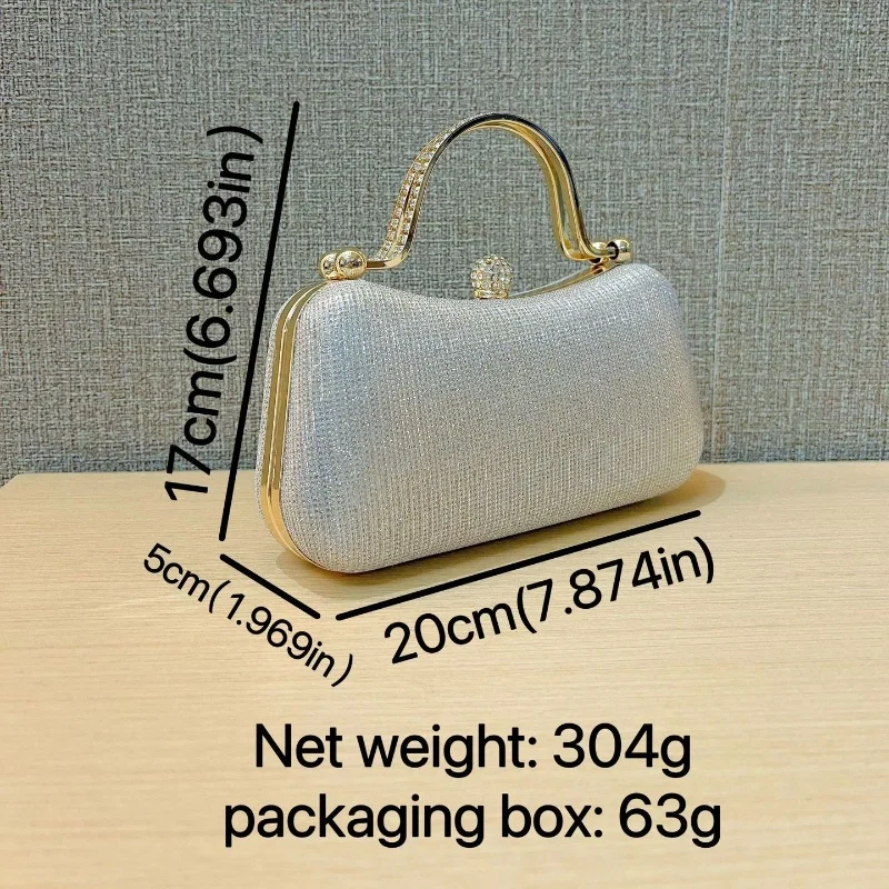 Новые женские сумки Сверкающая сумка Сумки для банкета Сумка для платья Свадебная сумка Сумка для вечеринки Маленькая квадратная сумка Женская сумка Сумка для подмышек