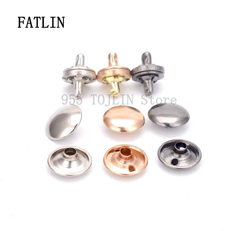 10Sets Double-sided rivet thin strong magnetic handbag snap buttons diy Accessories Wallet buckle Clothes button 10mm