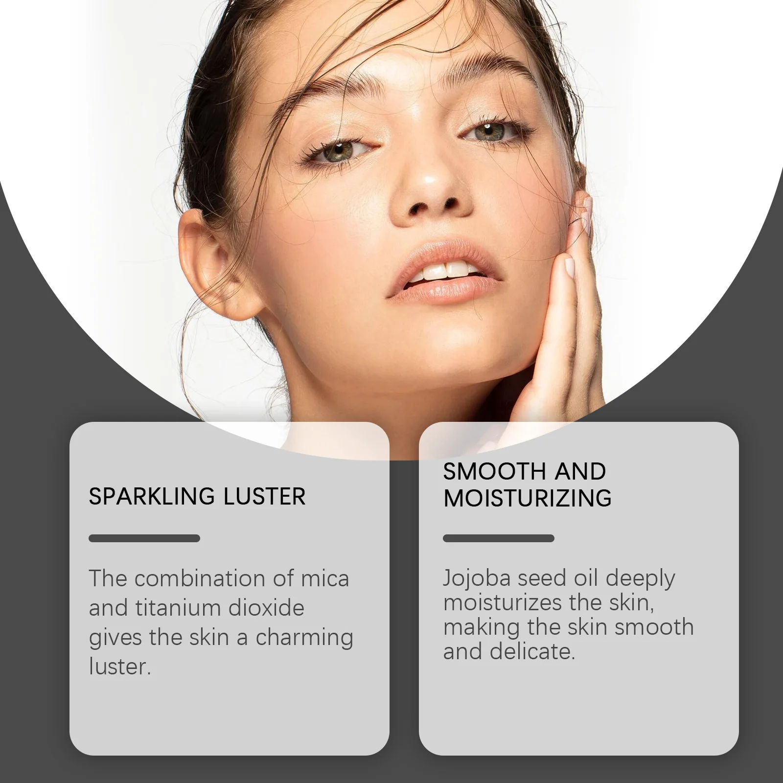 زيت الجسم اللامع مع البريق، يتوهج بالكامل للجسم والوجه، ترطيب طبيعي وتسليط الضوء، نباتي، مكياج الحفلات