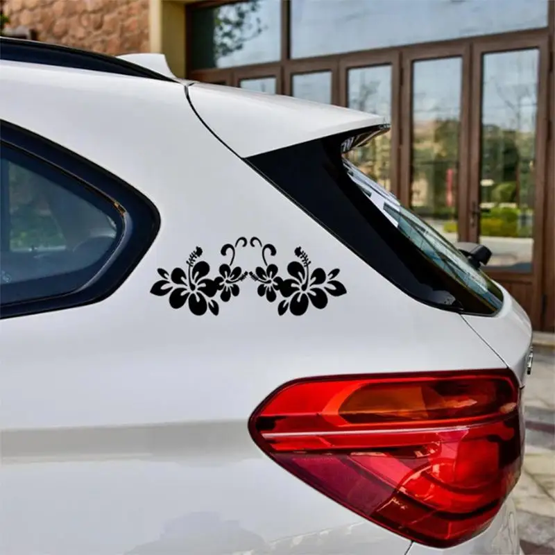 Flowers Car Decals Automotive Exterior Decoration Reflective Bumper Floral Self-Adhesive Automotive Exterior Decoration Sticker